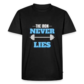 Body Building Weights Sport Gift - Men's Premium Organic T-Shirt - black - Front - Nico (187cm)