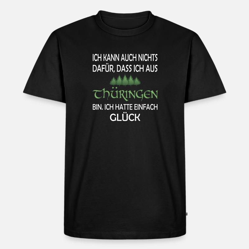 Thüringen - Männer Premium Bio T-Shirt - Schwarz
