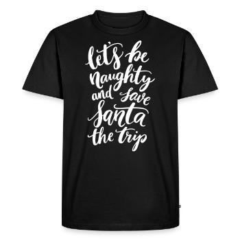 mauvais cadeau de Noël Noël - T-shirt Premium bio Homme - noir - Devant - Nico (187cm)