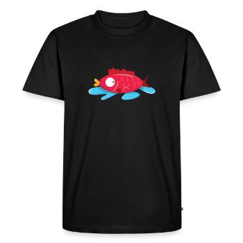 Fish without water - Men's Premium Organic T-Shirt - black - Front - Nico (187cm)