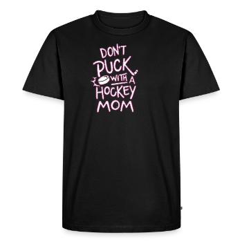 HOCKEY MOM PIC 8B - Men's Premium Organic T-Shirt - black - Front - Nico (187cm)