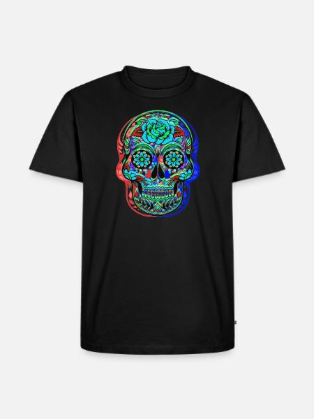 CALAVERA DAY OF THE DEAD - Men's Premium Organic T-Shirt - black