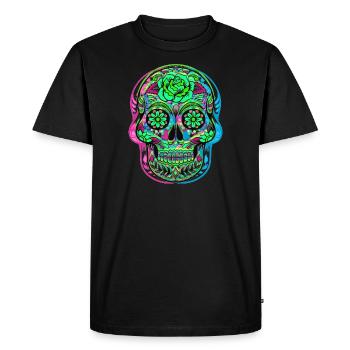 CALAVERA JOUR DES MORTS - T-shirt Premium bio Homme - noir - Devant - Nico (187cm)