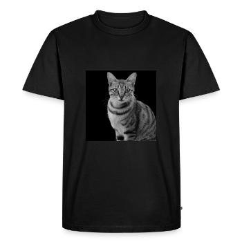 Chat blanc-noir Chat noir et blanc - T-shirt Premium bio Homme - noir - Devant - Nico (187cm)