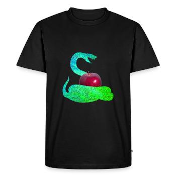 Serpent E 5 - T-shirt Premium bio Homme - noir - Devant - Nico (187cm)