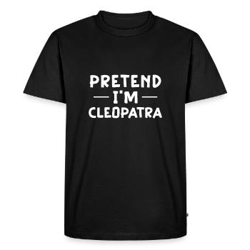 Faites semblant d’être Cléopâtre Drôle de costume égyptien - T-shirt Premium bio Homme - noir - Devant - Nico (187cm)