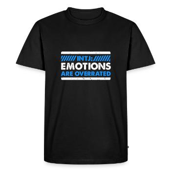 Les émotions INTJ sont surestimées Design for a - T-shirt Premium bio Homme - noir - Devant - Nico (187cm)