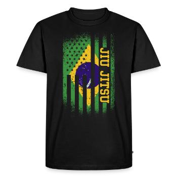Arts martiaux Brazilien Jiu-jitsu brazilian jiu jitsu - T-shirt Premium bio Homme - noir - Devant - Nico (187cm)