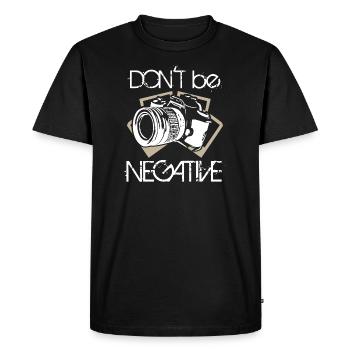 Ne soyez pas une photographie négative - T-shirt Premium bio Homme - noir - Devant - Nico (187cm)