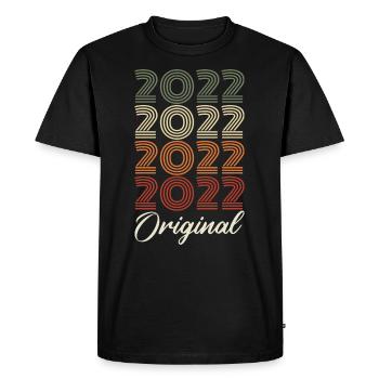 2022 Original Vintage Birthday Gift 2022 - Men's Premium Organic T-Shirt - black - Front - Nico (187cm)