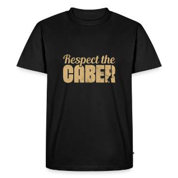Respectez le tronc de bois de caber Lancer de bois Sports - T-shirt Premium bio Homme - noir - Devant - Nico (187cm)