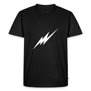 La foudre - T-shirt Premium bio Homme - noir - Devant - Nico (187cm)