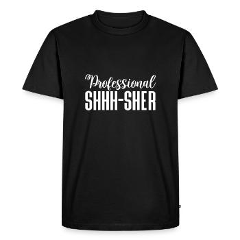 Chut professionnel - T-shirt Premium bio Homme - noir - Devant - Nico (187cm)