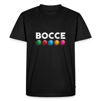 Bocce | Bocce Ball - Men's Premium Organic T-Shirt - black - Front - Nico (187cm)