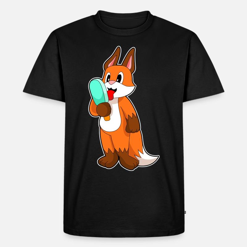 Popsicles de renard - T-shirt Premium bio Homme - noir