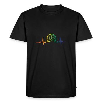 volley ball électroencéphalogramme Conception pour un - T-shirt Premium bio Homme - noir - Devant - Nico (187cm)