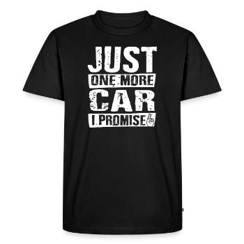 Voiture poussoir essence cylindre homme cylindre voiture - T-shirt Premium bio Homme - noir - Devant - Nico (187cm)