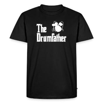The Drumfather Drummer Drums - T-shirt Premium bio Homme - noir - Devant - Nico (187cm)