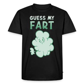 Pet flatulences Pet Péter Devinez mon pet - T-shirt Premium bio Homme - noir - Devant - Nico (187cm)