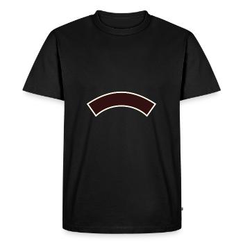 Banner flat top - Men's Premium Organic T-Shirt - black - Front - Nico (187cm)