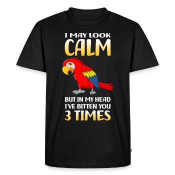 Parrot lovers | Parrots Birds Bird Gift - Men's Premium Organic T-Shirt - black - Front - Nico (187cm)