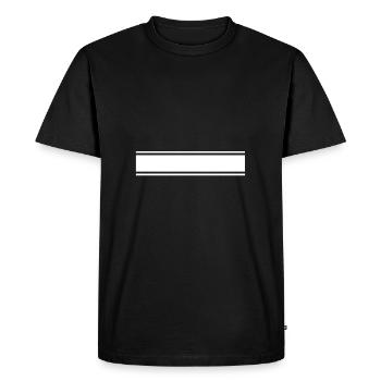 bandes de course - T-shirt Premium bio Homme - noir - Devant - Nico (187cm)