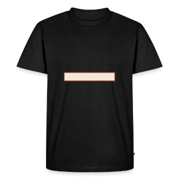 Banner droit - T-shirt Premium bio Homme - noir - Devant - Nico (187cm)