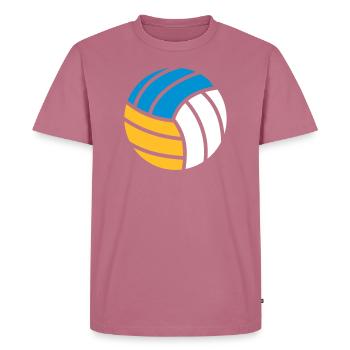Beach-volley - T-shirt Premium bio Homme - mauve - Devant - Nico (187cm)