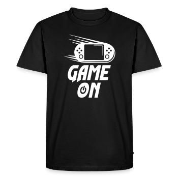 Jeu sur Gamer Démarrer sur le jeu - T-shirt Premium bio Homme - noir - Devant - Nico (187cm)