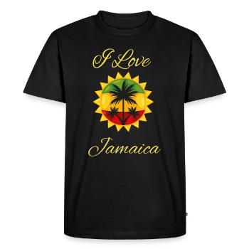 Jamaïque - T-shirt Premium bio Homme - noir - Devant - Nico (187cm)