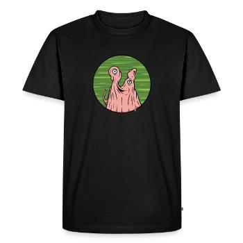 Wiley Wiggleface - Men's Premium Organic T-Shirt - black - Front - Nico (187cm)