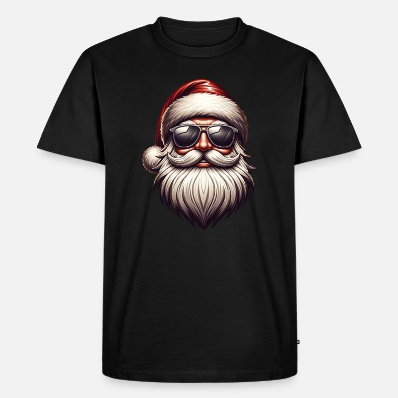Weihnachtsmann - Männer Premium Bio T-Shirt - Schwarz