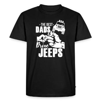 The Best Dads Drive Jeep - T-shirt Premium bio Homme - noir - Devant - Nico (187cm)