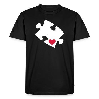 puzzle - T-shirt Premium bio Homme - noir - Devant - Nico (187cm)