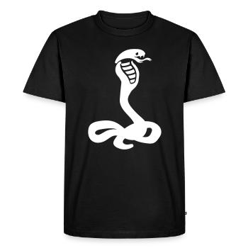 Snake Cobra - Men's Premium Organic T-Shirt - black - Front - Nico (187cm)