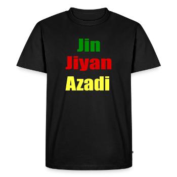 Jin Jiyan Azadi - T-shirt Premium bio Homme - noir - Devant - Nico (187cm)