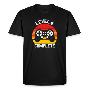 Cadeau du 4e anniversaire, drôle de 4e anniversaire - T-shirt Premium bio Homme - noir - Devant - Nico (187cm)