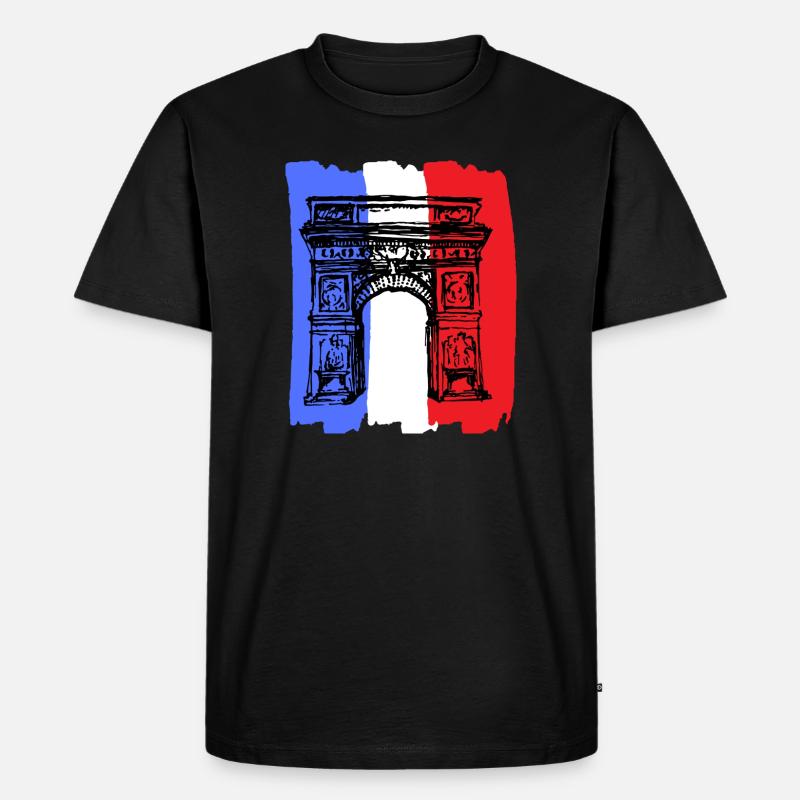 Arc de Triomphe - Männer Premium Bio T-Shirt - Schwarz