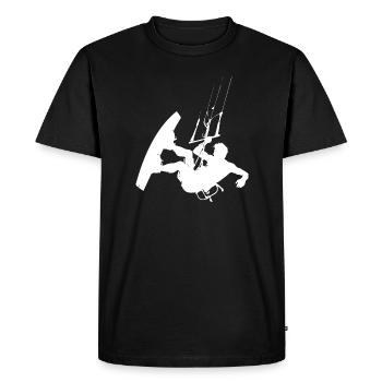 Kitesurf Kitesurf Femme Kitesurf Kitesurf Kitesurfer - T-shirt Premium bio Homme - noir - Devant - Nico (187cm)