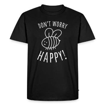 T-shirt enfant mignon avec abeille. - T-shirt Premium bio Homme - noir - Devant - Nico (187cm)