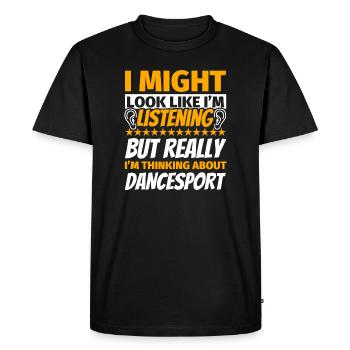Cadeau amusant de danse sportive - T-shirt Premium bio Homme - noir - Devant - Nico (187cm)
