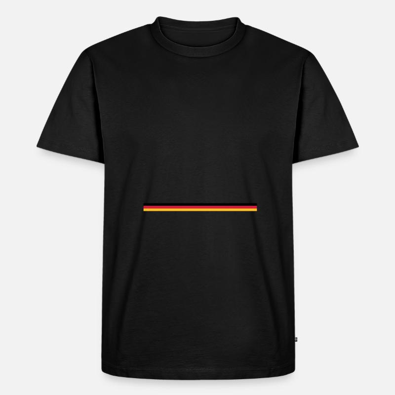 noir rouge or - T-shirt Premium bio Homme - noir