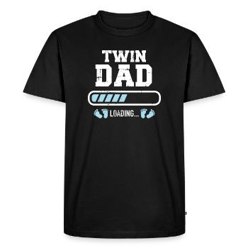 jumeaux - T-shirt Premium bio Homme - noir - Devant - Nico (187cm)