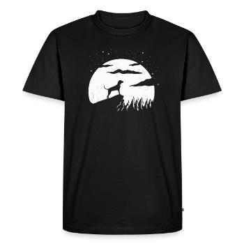 Coonhound noir et beige - T-shirt Premium bio Homme - noir - Devant - Nico (187cm)