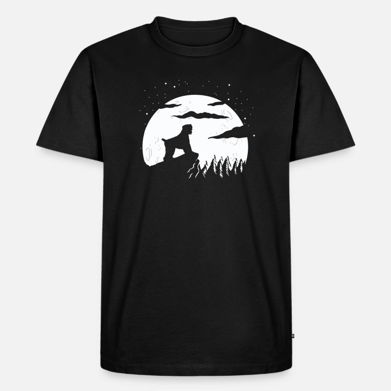 Black Russian Terrier - Männer Premium Bio T-Shirt - Schwarz