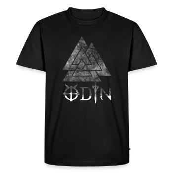 Le nœud d'Odin Wotan, le Valhalla - T-shirt Premium bio Homme - noir - Devant - Nico (187cm)