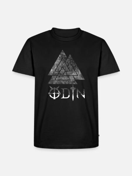 Odin Wotan's knot Valhalla - Men's Premium Organic T-Shirt - black