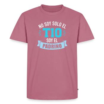 Godfather - Men's Premium Organic T-Shirt - mauve - Front - Nico (187cm)