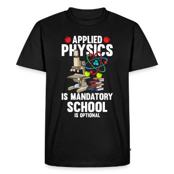 Physicien physicien - T-shirt Premium bio Homme - noir - Devant - Nico (187cm)