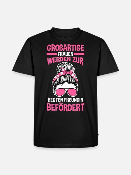 Beste Freundin - Männer Premium Bio T-Shirt - Schwarz
